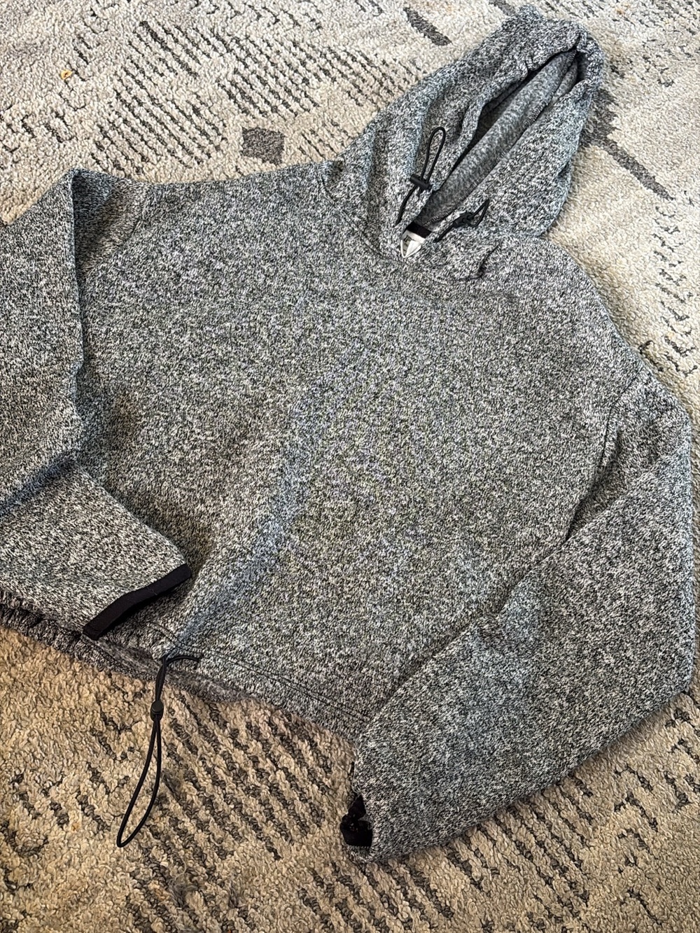 PINK Victoria's Secret Gray Marled Hooded Sweatshirt